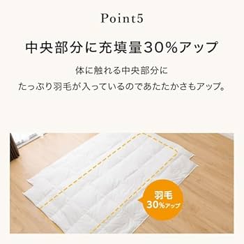 Amazon｜ニトリ 2枚合わせ羽毛掛け布団 NT-2 K2314 ダブルサイズ