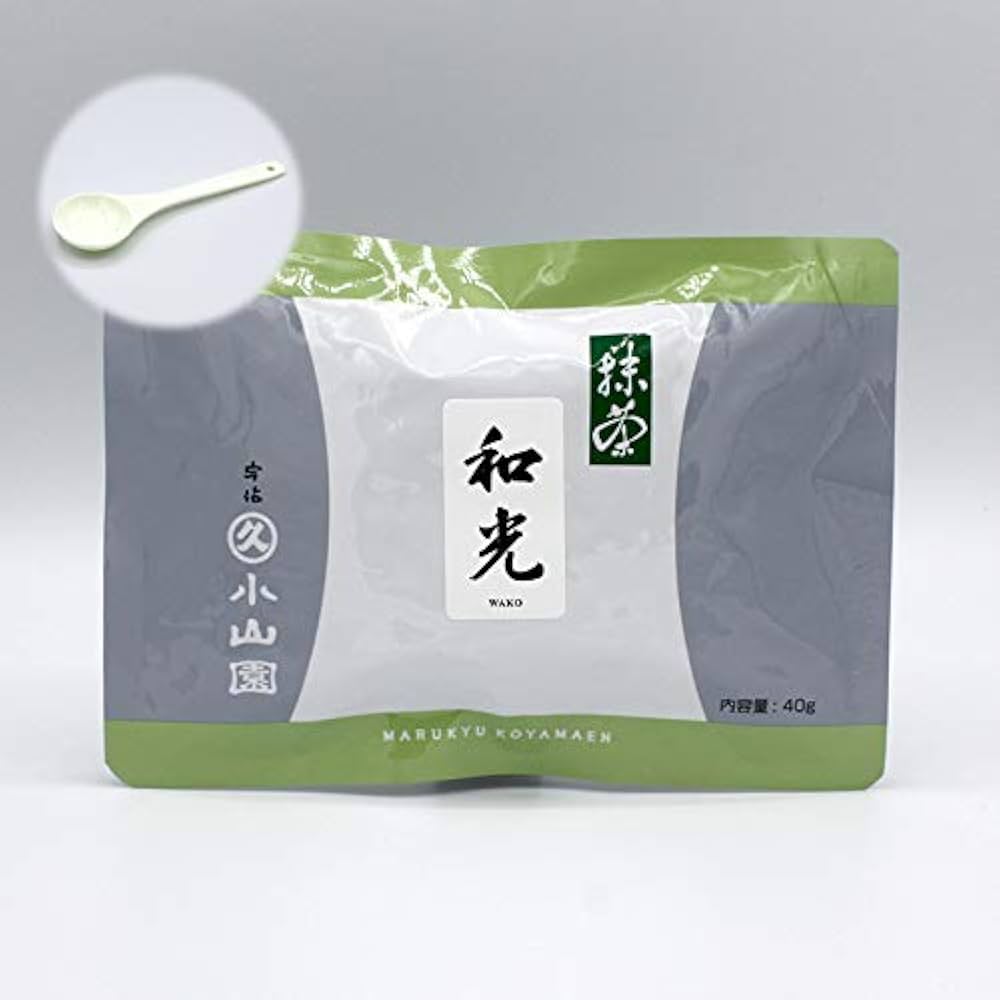 Amazon | 丸久小山園 抹茶 和光40g袋 計量スプーン付 | 丸久小山園