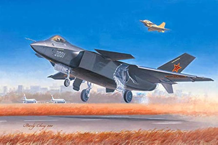 Amazon | トランペッター 1/72 中国空軍 J-20 戦闘機 プラモデル