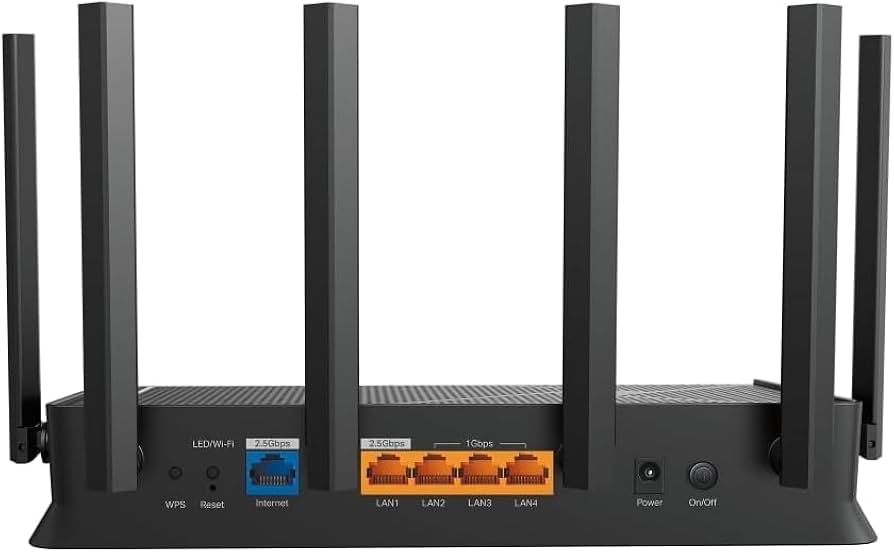 TP-Link Archer BE6500 WiFi 7 Router – Dual-Band Up to 6.5 Gbps, 2