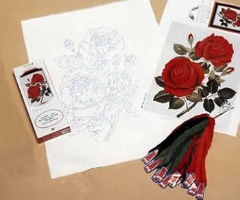 Amazon | 東京文化刺繍キット No91 三輪の紅バラ（3号）(Bunka