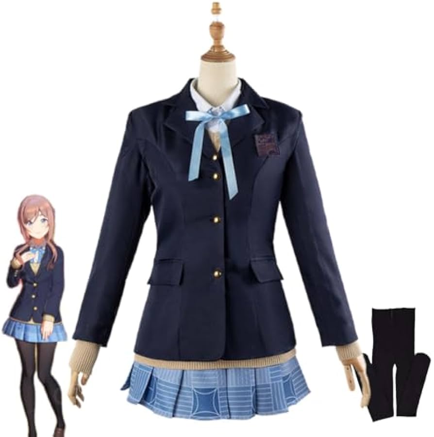 Amazon.co.jp: 姫崎莉波 コスプレ衣装セット 全小物付 制服 ウィッグ