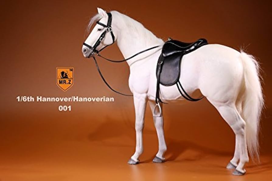 Amazon | 1/6 フィギュア用 馬 モデル 白馬 ホワイトホース 馬具付き
