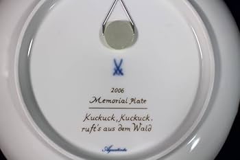 Amazon.co.jp: マイセンカッコウ・メモリアルプレート・2006 : ホーム