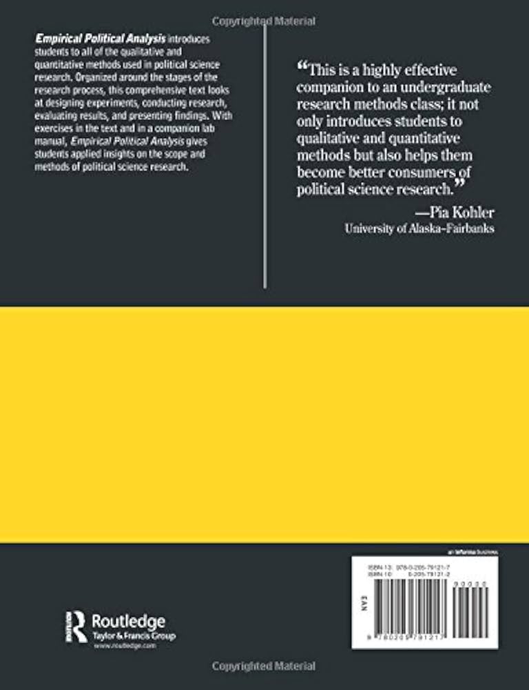 Amazon.com: Empirical Political Analysis, 8th Edition
