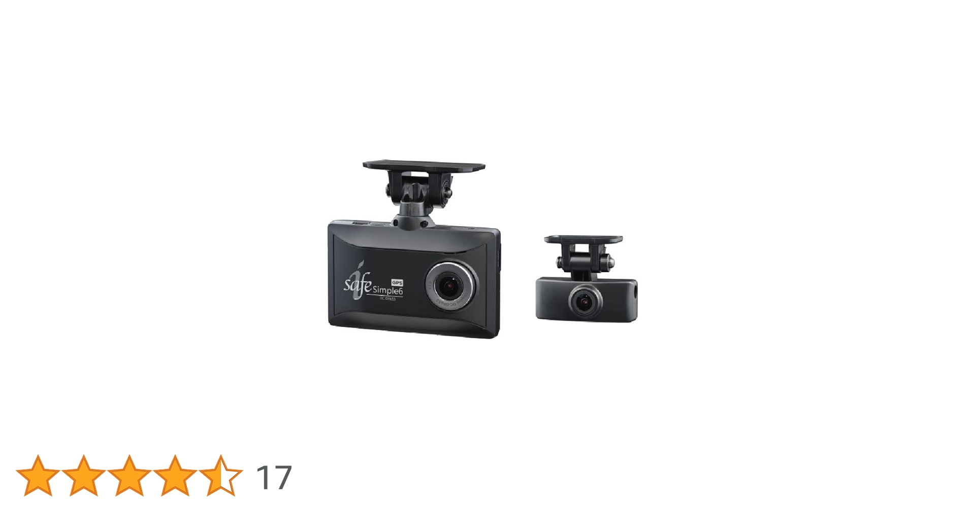 safe Simple6 ドライブレコーダー 前後2カメラ