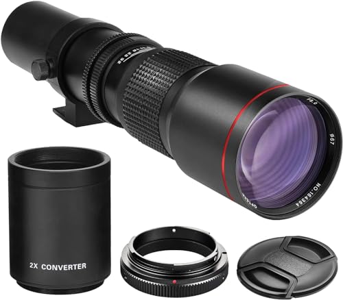 Amazon.co.jp: High-Power 500mm/1000mm f/8 マニュアル望遠レンズ