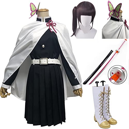 Amazon.co.jp: 栗花落カナヲ コスプレ衣装 コスプレ衣装+かつら+靴+