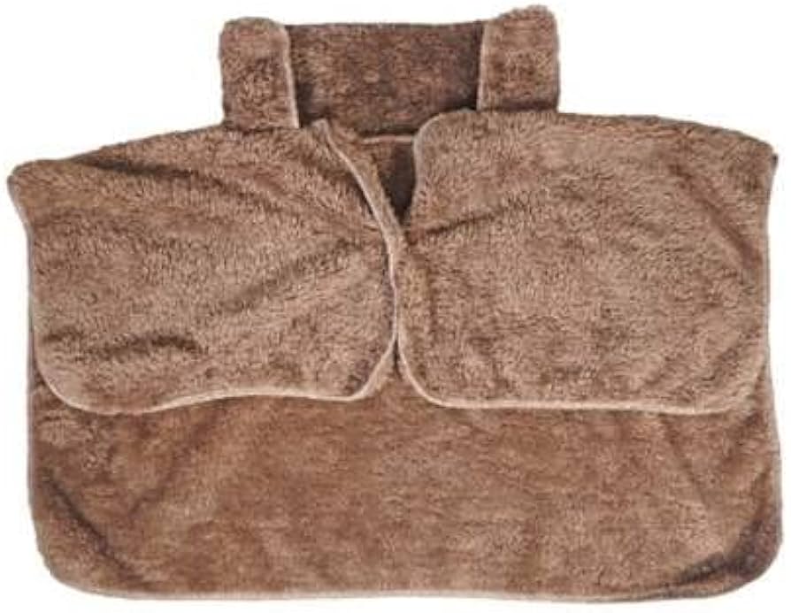 Amazon｜[ハック] フリースポンチョ 3682 ブラウン ワンサイズ｜着る