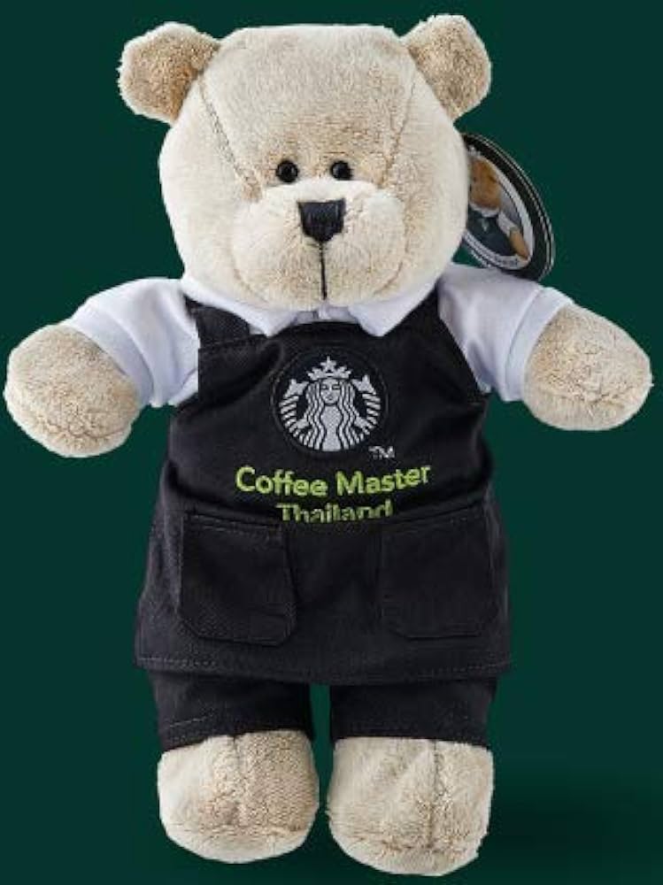 Amazon.co.jp: 海外スターバックス タイ 限定 ベアリスタ 黒エプロン