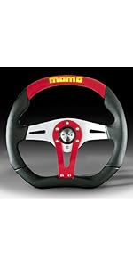 Amazon | MOMO(モモ) ステアリング ドリフト 33パイ BK/スエード D-20