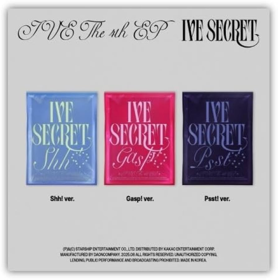 Amazon.co.jp: IVE - 4th EP ALBUM [ IVE SECRET ] 韓国盤 (ランダム1