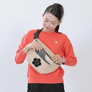 Amazon | [マリークヮント] フロントポケットデイジーパッチ ボディ