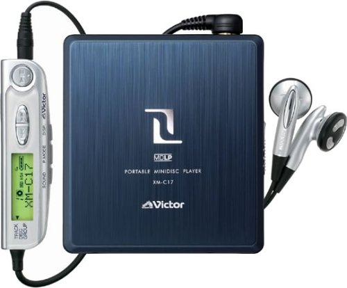 Amazon.co.jp: JVC XM-C17-A ポータブルMDプレーヤー ブルー : 楽器