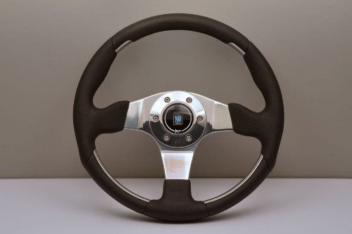 Amazon | NARDI(ナルディ) NARDI 1(ONE) METAL ブラックレザー