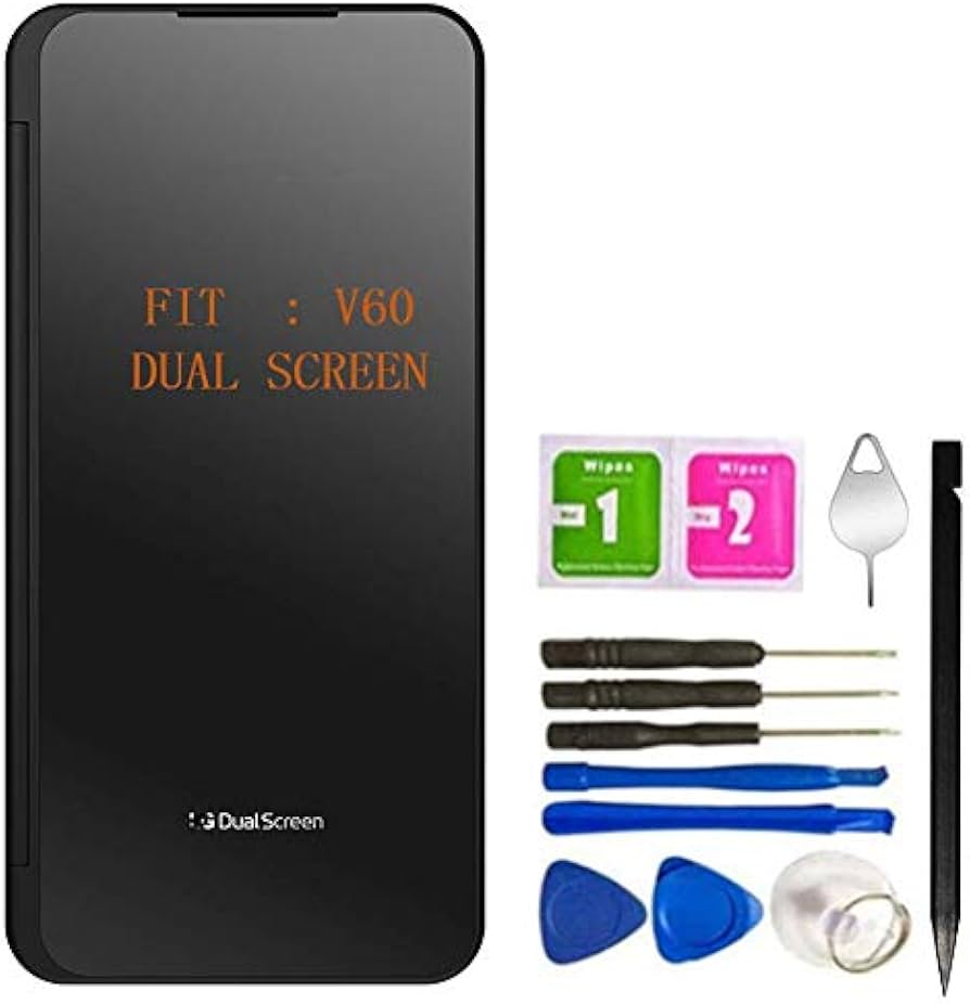 Amazon.co.jp: COCOPARTS V60 ThinQ デュアルスクリーンガラス交換用