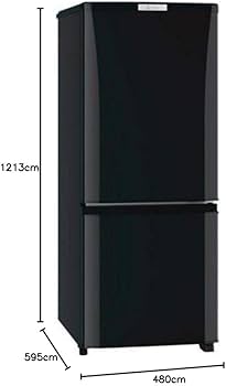 Amazon.co.jp: MR-P15E-B(サファイアブラック) Pシリーズ 2ドア冷蔵庫