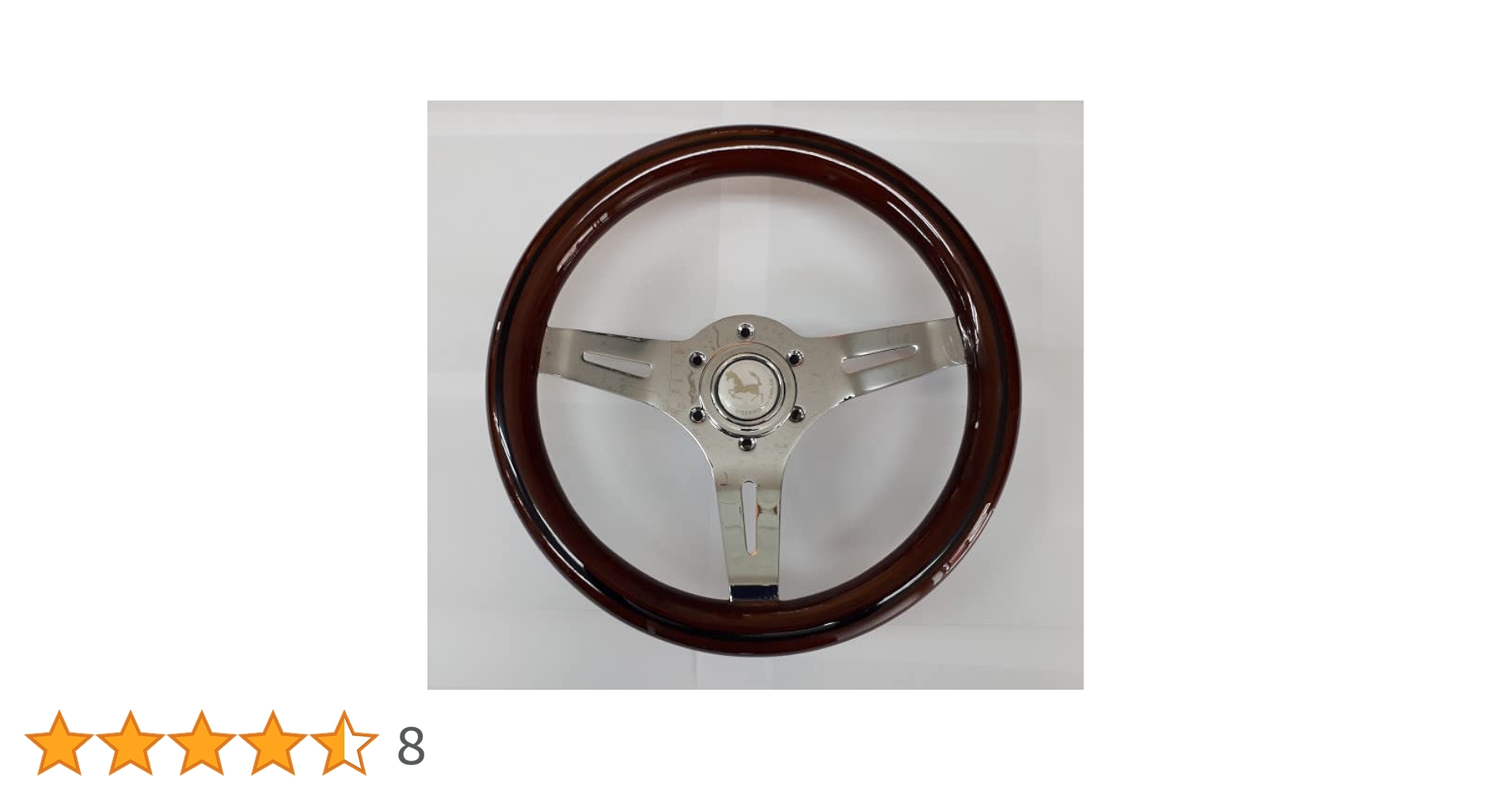 29パイ ウッドとクロームの3本スポークステアリング 29パイ ウッドと