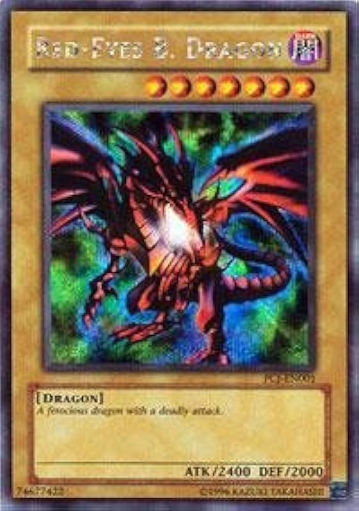 Amazon.com: Yu-Gi-Oh! - Red-Eyes B. Dragon (PCJ-EN001) - Power of