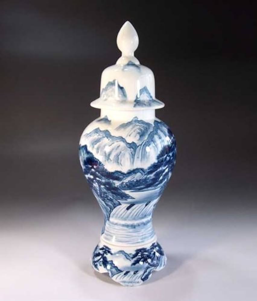 藤井錦彩 古伊万里風 立壺 藤井錦彩窯 古伊万里風 立壺 約100cm - メルカリ