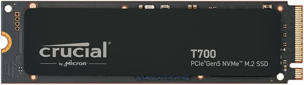 Amazon | Crucial T700 4TB Gen5 NVMe M.2 SSD - 最大12,400MB/秒