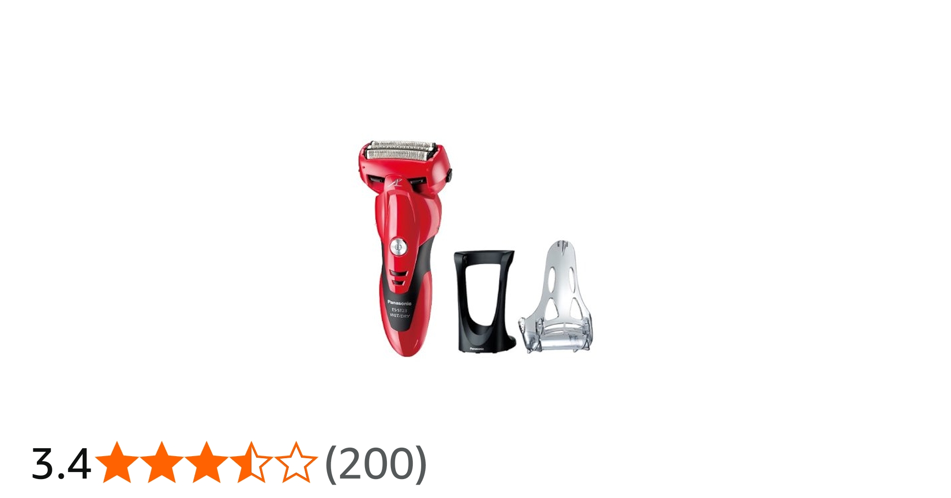 Amazon | パナソニック ラムダッシュ 3枚刃 赤 ES-ST23-R
