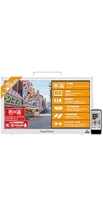 Amazon | 14インチポータブルスマートテレビ(Android TV) チューナー