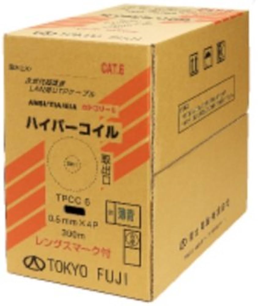 Amazon.co.jp: 冨士電線 Cat6 環境配慮型UTPケーブル（300m巻） EM