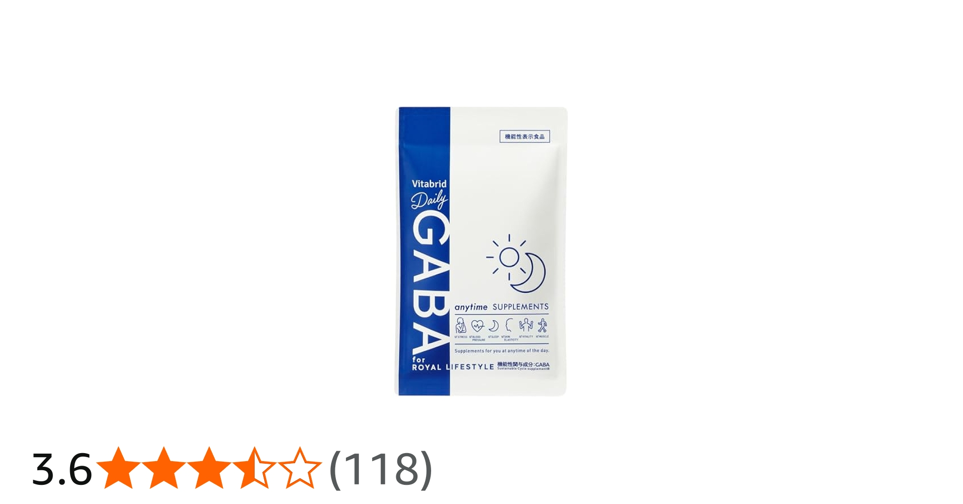 Amazon.co.jp: Daily GABA (機能性表示食品 / 30粒×1袋 / 15日分) 自然