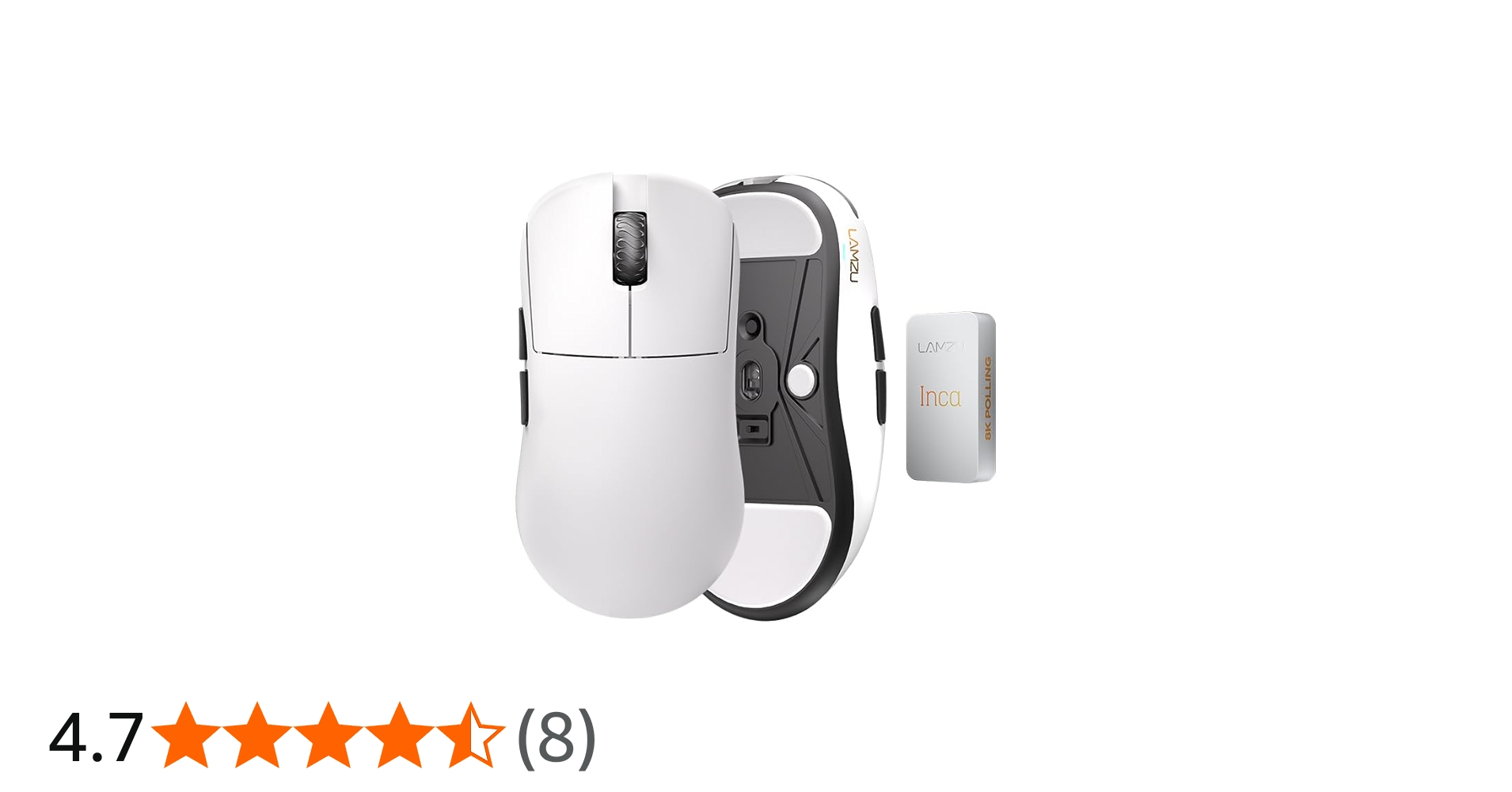 Amazon.co.jp: ラムズ(Lamzu) INCA ゲーミングマウス White 1セット