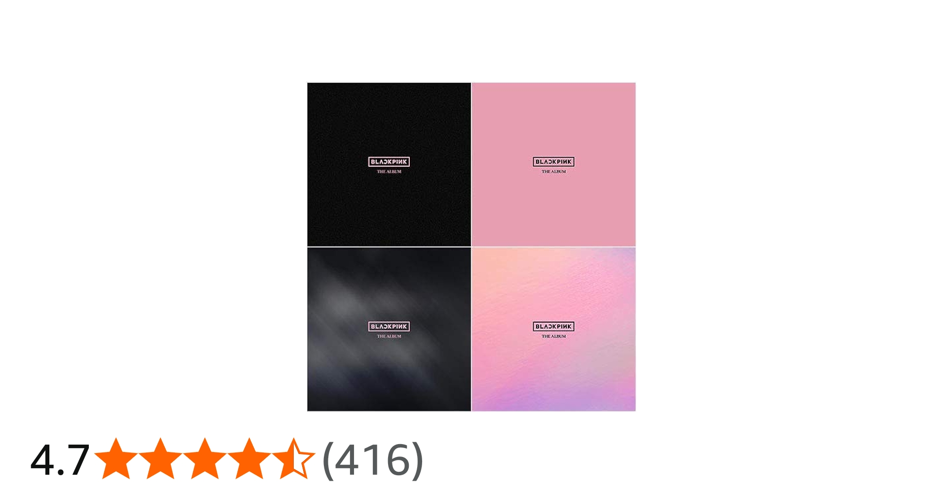 Amazon.co.jp: Blackpink 1st Full Album THE ALBUM (Version 4