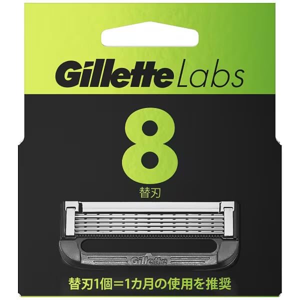 Amazon.co.jp: Gillette Labs ジレットラボ 角質除去バー搭載 替刃 8個