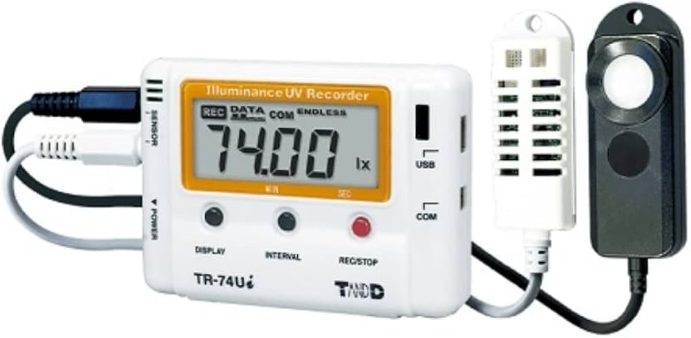 Amazon | ティアンドデイ 照度紫外線温湿度データロガTR-74Ui 1台 /1