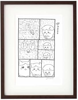 Amazon.co.jp: 直筆サインちい かわ アートフレーム ハチワレ ナガノ展