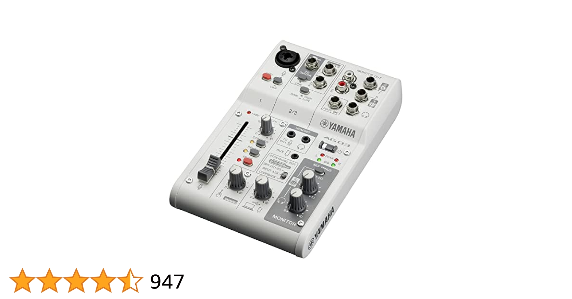 YAMAHA AG03ウェブキャスティングミキサー オマケ付き YAMAHA AG03