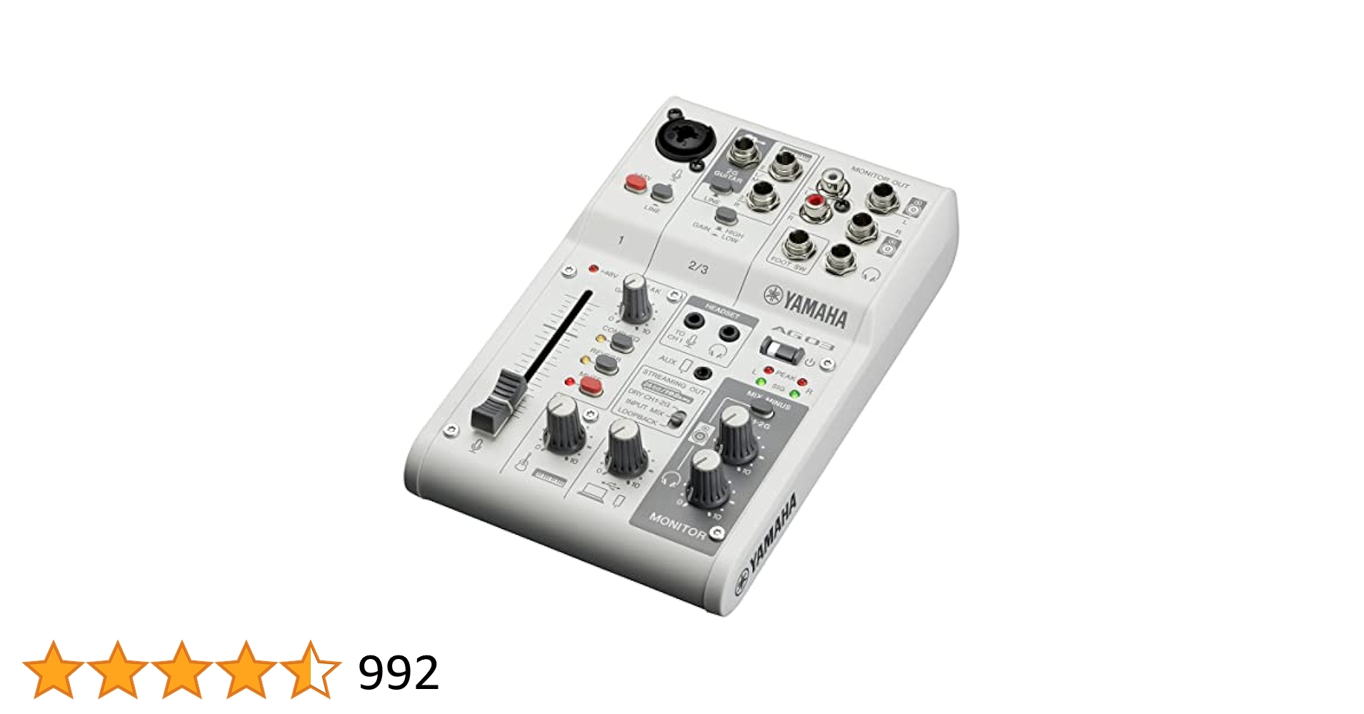 Yamaha AG03 MK2 オーディオインターフェース TM-80付き Yamaha AG03