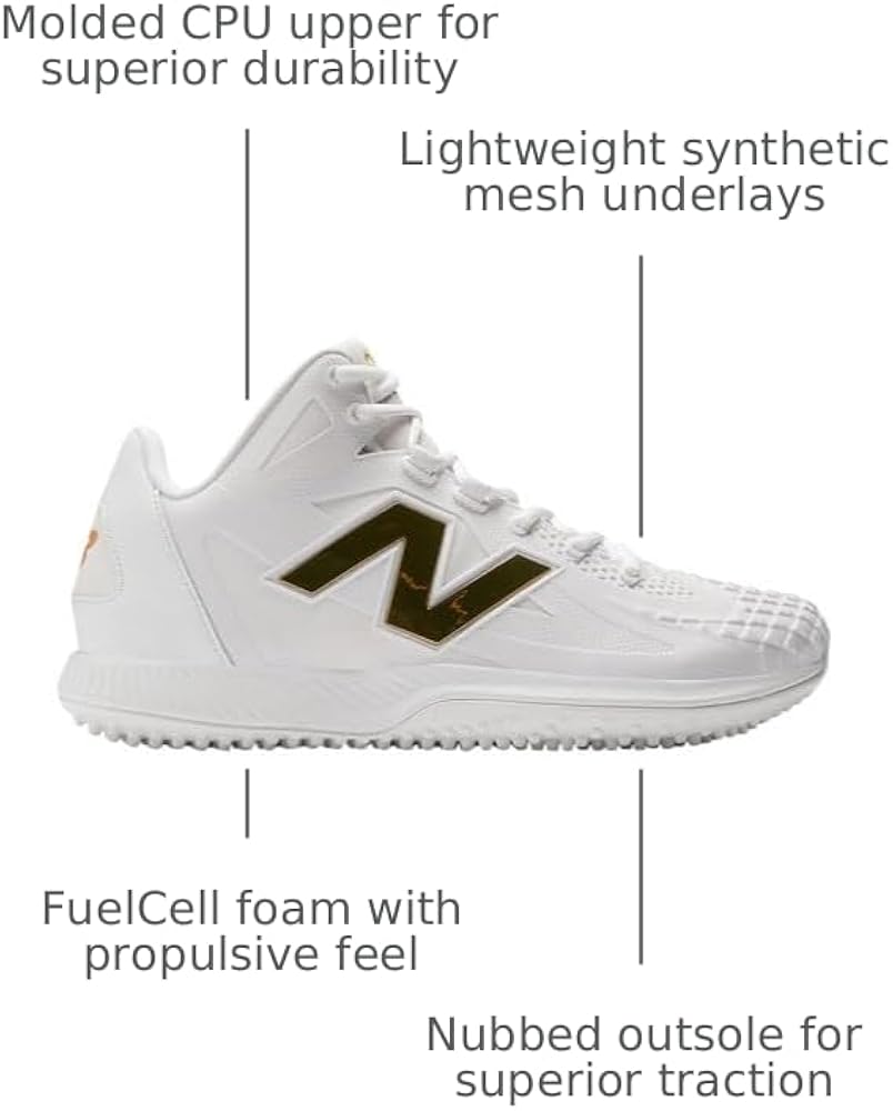 Amazon.com | New Balance Men's Ohtani 1 Baseball Turf Shoes White