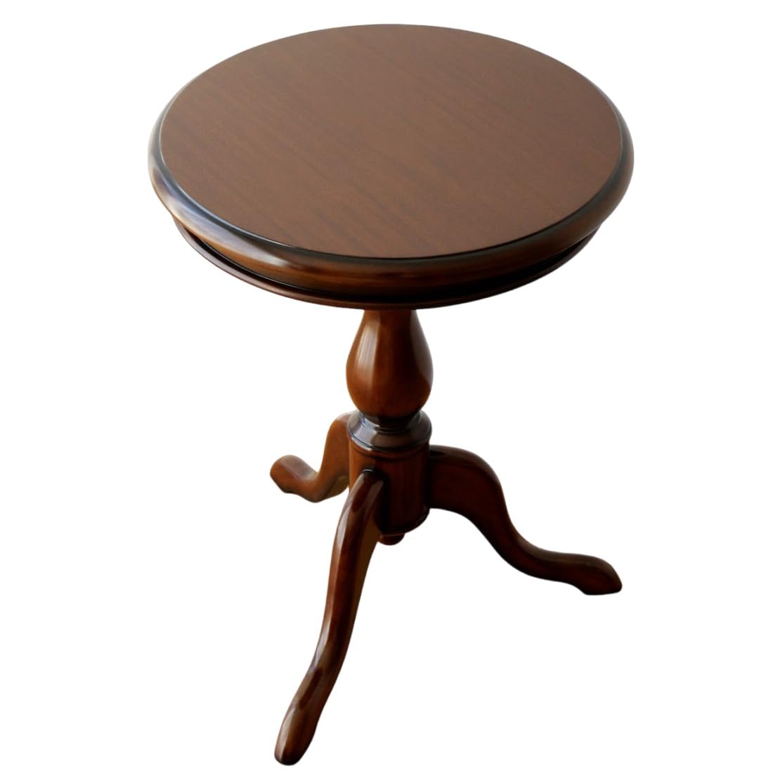 Amazon｜サイドテーブル 丸 木製 アンティーク おしゃれ 無垢材 天然木