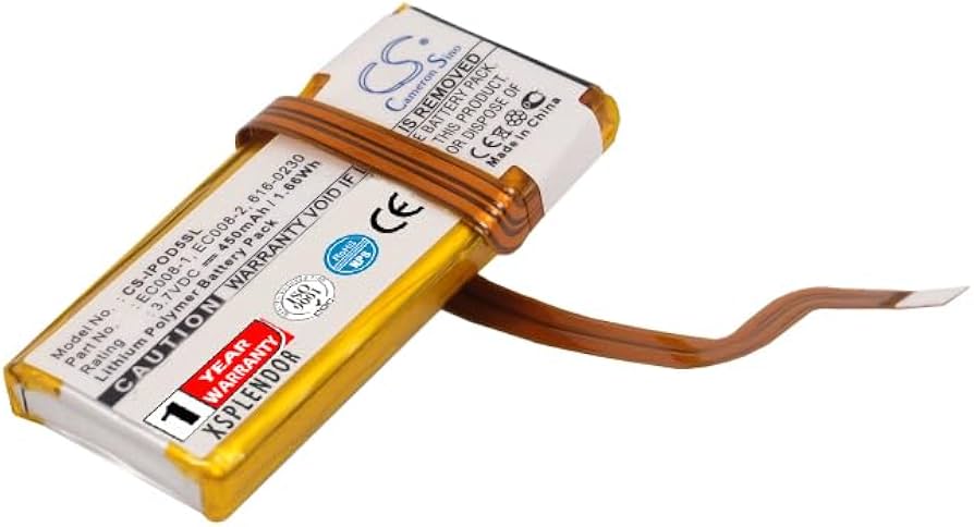 Amazon.com: Li-Polymer Replacement battery for Apple iPOD Video