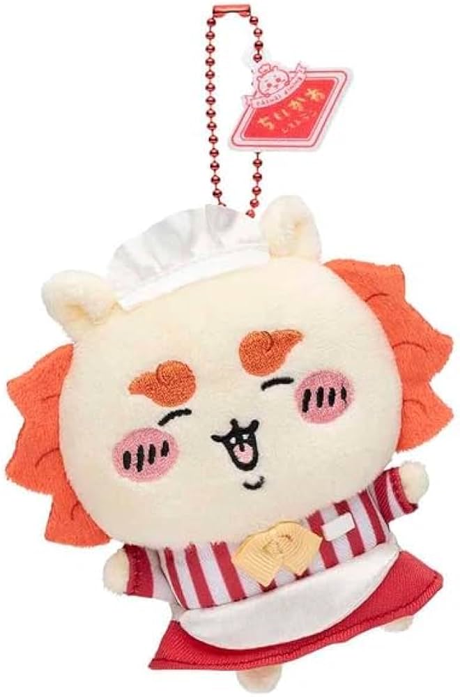 Amazon.co.jp: Chiikawa Restaurant Hall Staff Mascot Plush Toy
