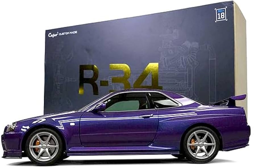 Amazon.co.jp: CAPO 1/8 R34 GT-R ミッドナイトパープルⅡ 塗装済