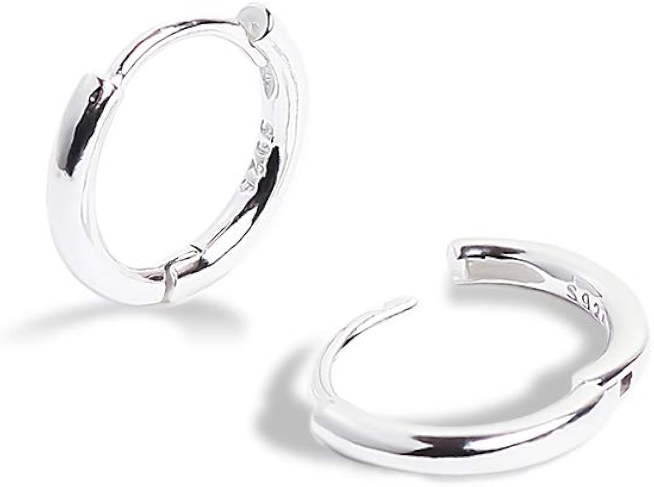 Amazon.co.jp: Puente シルバー925 刻印あり ピアス 18G 10mm 両耳