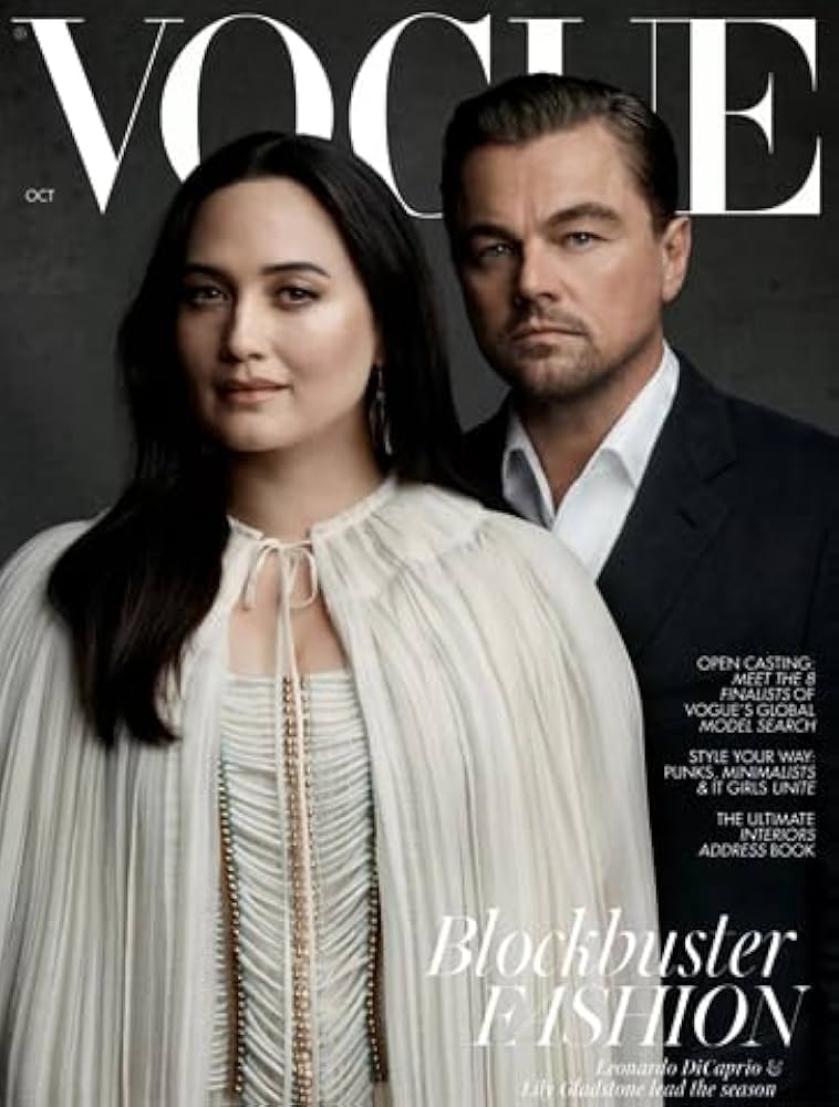 British Vogue Magazine October 2023 Leonardo DiCaprio & Lily