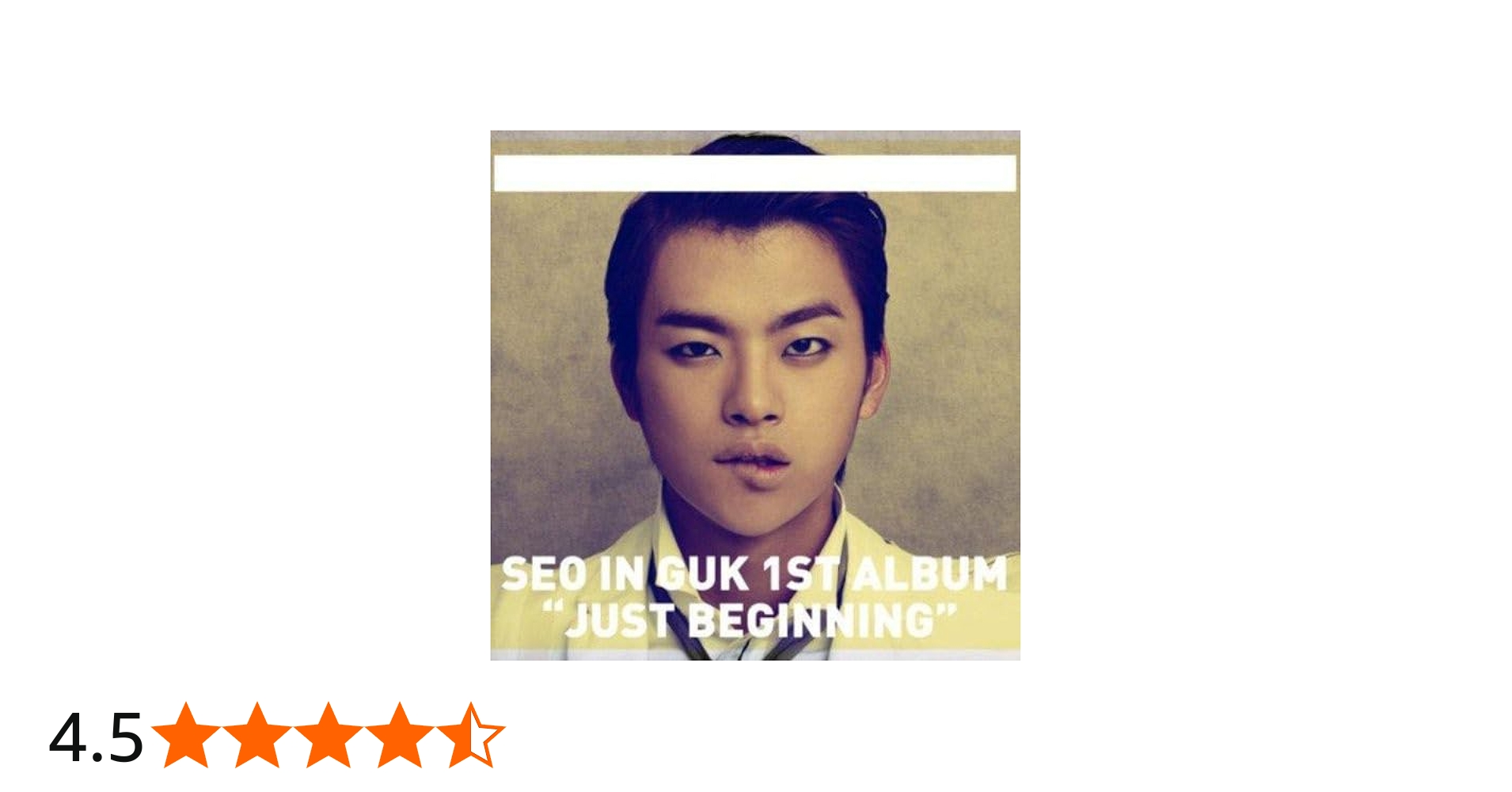Amazon.co.jp: ソ・イングク Mini Album 1集 - Just Beginning(韓国盤