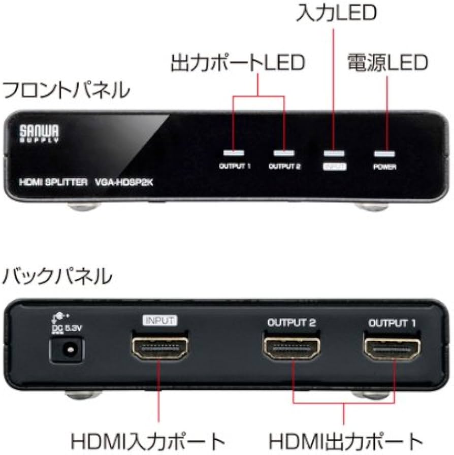 Amazon.co.jp: SANWA SUPPLY 3D対応HDMI分配器(2分配) VGA-HDSP2K