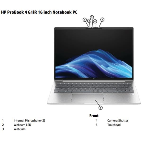 HP Notebook ProBook 460 G11 de 16 polegadas - WUXGA - Intel Core