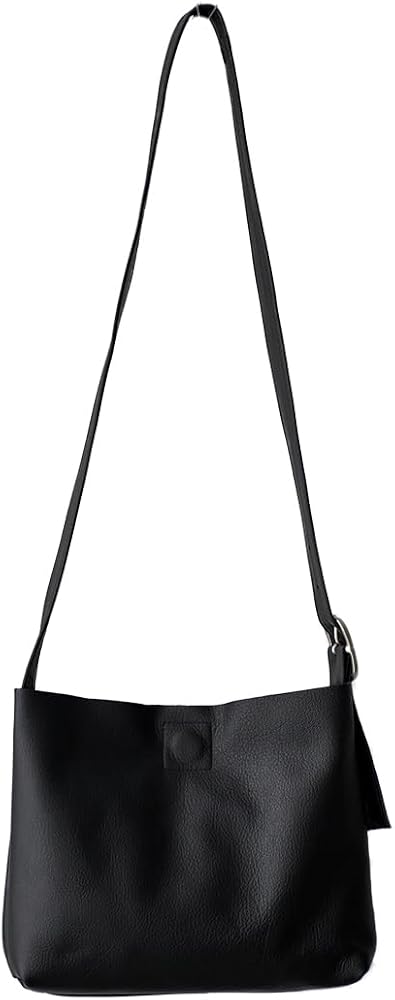 Amazon | [アトリエ 4.5] レザー ショルダーバッグ A-006 black