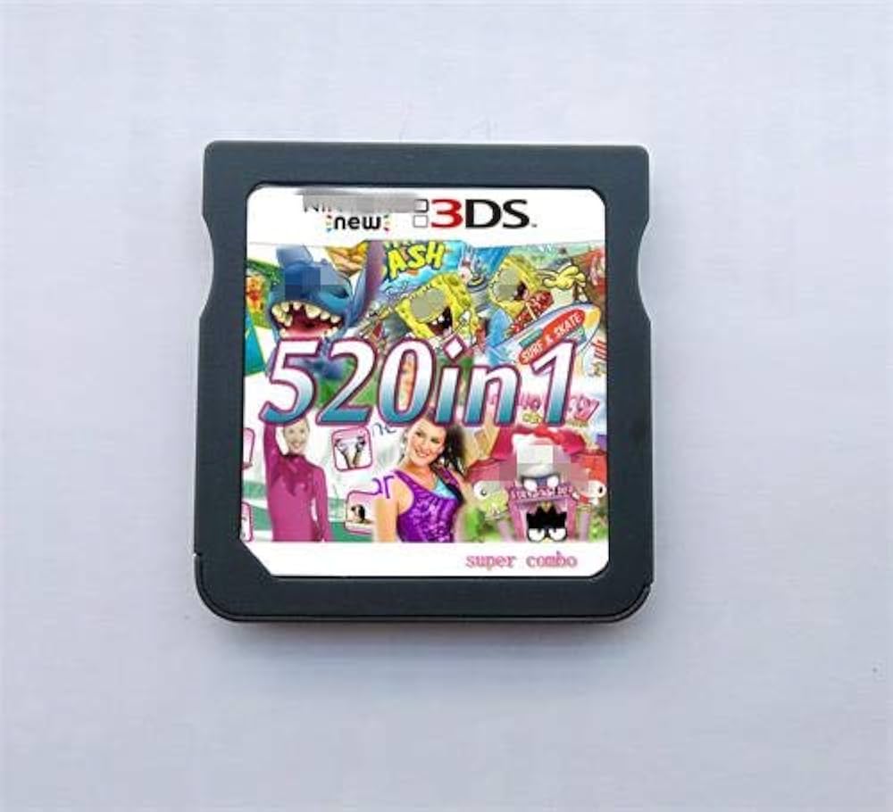 Amazon.co.jp: 520 Games in 1 NDS ゲームパックカード スーパーコンボ