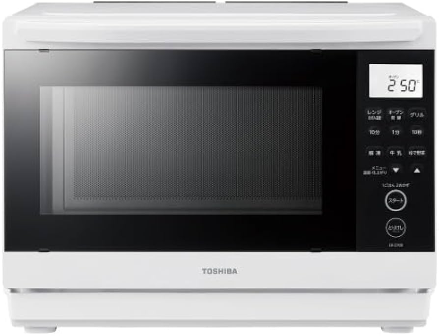 Amazon | ER-D70B-W ホワイト 石窯ドーム オーブンレンジ 26L | 東芝