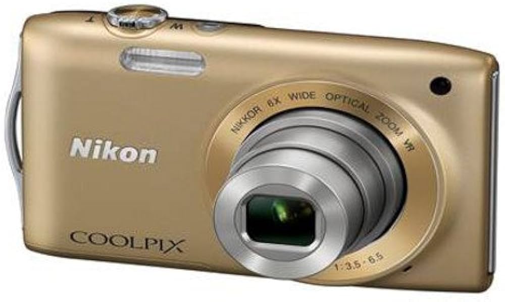 Buy Nikon Coolpix S3300 16MP Point-and-Shoot Digital Camera (Gold